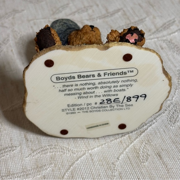 Boyd's Bears & Friends 1995 "Christian By The Sea" (28E/899). Bearstone #2012 - Picture 2 of 8